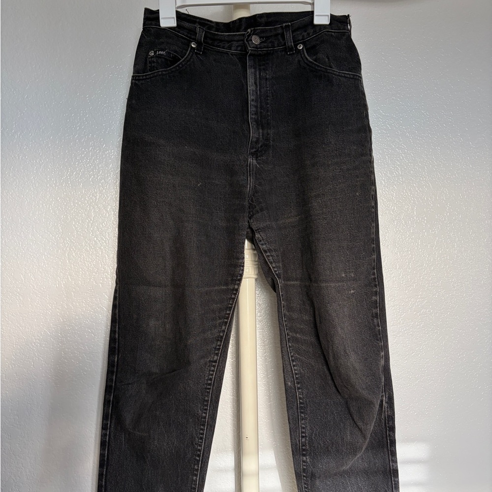Vintage Lee High-Waisted Black Jeans